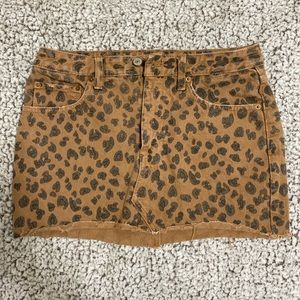 Cheetah print skirt